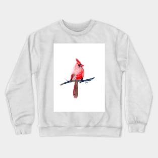 Red Cardinal - Watercolor Art Crewneck Sweatshirt